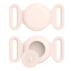 Housse en Silicone pour Apple Airtag et Collier GPS Oscar et Plume Rose pâle / M
