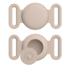 Housse en Silicone pour Apple Airtag et Collier GPS Oscar et Plume Taupe / M