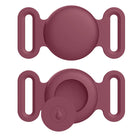 Housse en Silicone pour Apple Airtag et Collier GPS Oscar et Plume Bordeaux / M