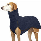 Pull chaud à col haut pour chien Oscar et Plume Bleu marine / S