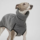 Pull chaud à col haut pour chien Oscar et Plume Gris clair / S