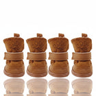 Chaussure chaude d'hiver pour petits et moyens chiens Oscar et Plume Marron / XS
