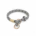 Collier réglable coulissant en nylon pour chien Oscar et Plume Noir / XS (0.8x33cm)
