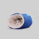 Sac de couchage pour chat façon polaire Oscar et Plume Bleu / 32x40cm