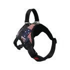 Harnais réglable pour petit et grand chien Oscar et Plume Drapeau américain / XS