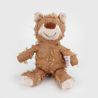 Ours en peluche résistant chien en matériau durable avec finition côtelée et sourire amical