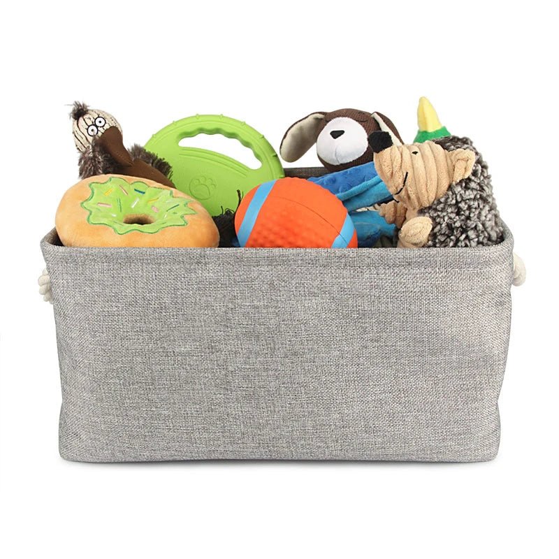 Panier à jouets personnalisable pour chat et chien Oscar et Plume