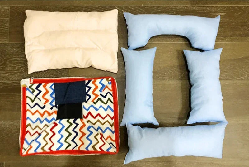 Panier lavable machine pour chien avec coussins en tissu doux et coloré pour le confort des animaux