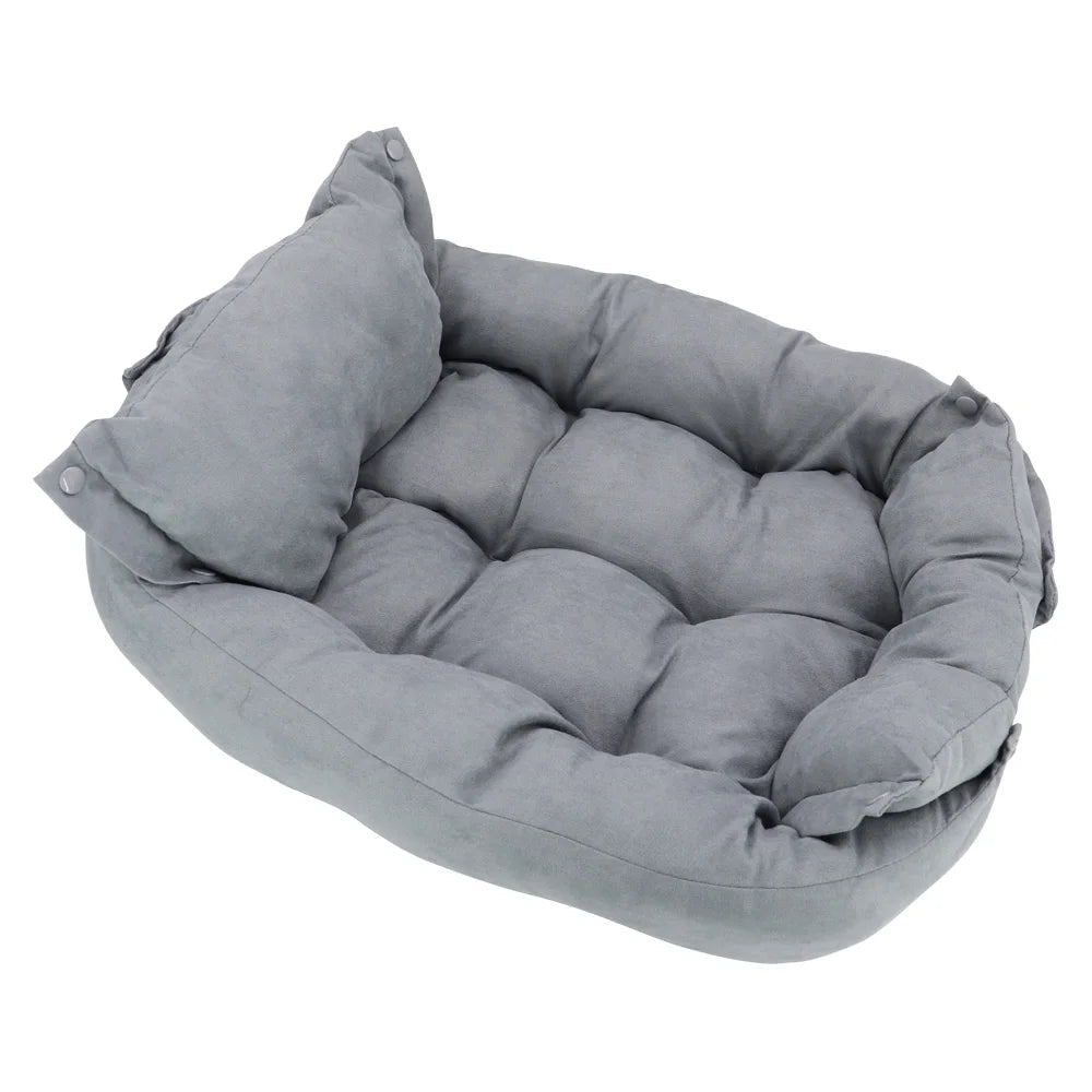 Panier multi-position pour chien Oscar et Plume Gris / S