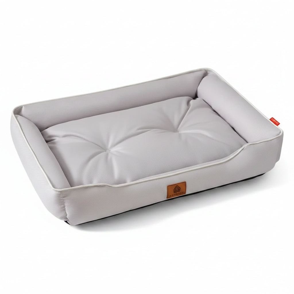 Panier pour chien Oscar et Plume en tissu doux avec design moderne et confort optimal
