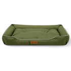 Panier pour chien Oscar et Plume en vert avec rembourrage doux pour le confort des animaux