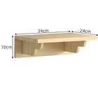 Étagère murale en bois pour parcours escalade chat Oscar et Plume dimensions 34x24x10 cm
