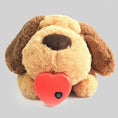 Cargar la imagen en la vista de la galería, Peluche apaisante pour chien avec un design doux et un cœur rouge interactif
