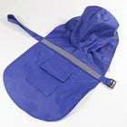 Poncho imperméable pour chien bleu avec capuche et bande réfléchissante Oscar et Plume