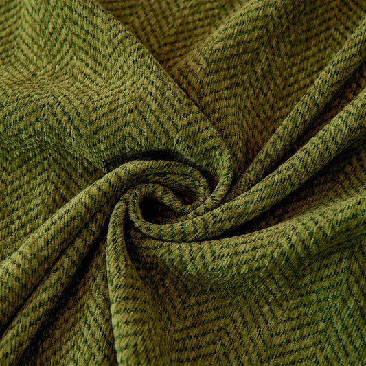 Tissu vert texturé pour protection canapé chat et chien versatil et durable