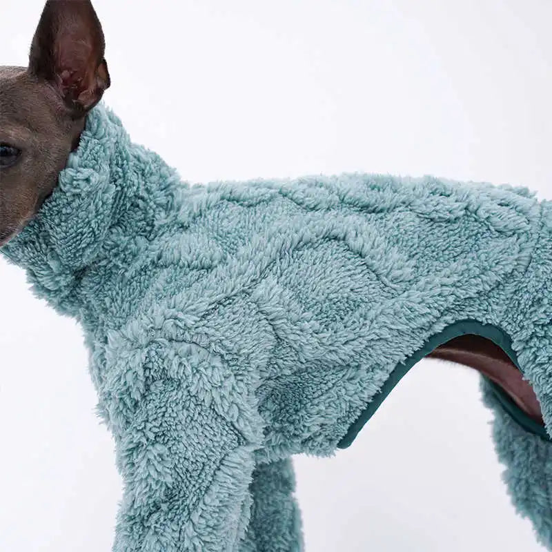 Pull polaire pour lévrier Oscar et Plume en tissu doux et chaud pour garder votre chien confortable