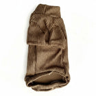 Pull pour teckel en tricot beige avec un design confortable pour les petits chiens