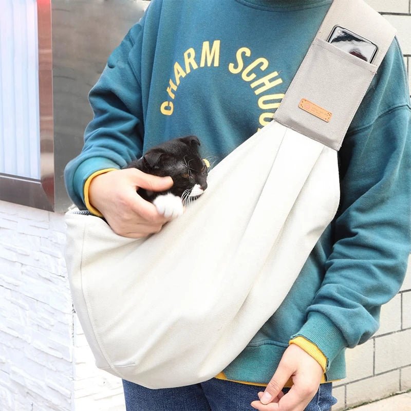 Sac à bandoulière pour petit chien et chat Oscar et Plume