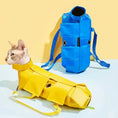 Load image into Gallery viewer, Sac à dos de voyage pour chat ou petit chien Oscar et Plume Bleu / S (2-3kg)
