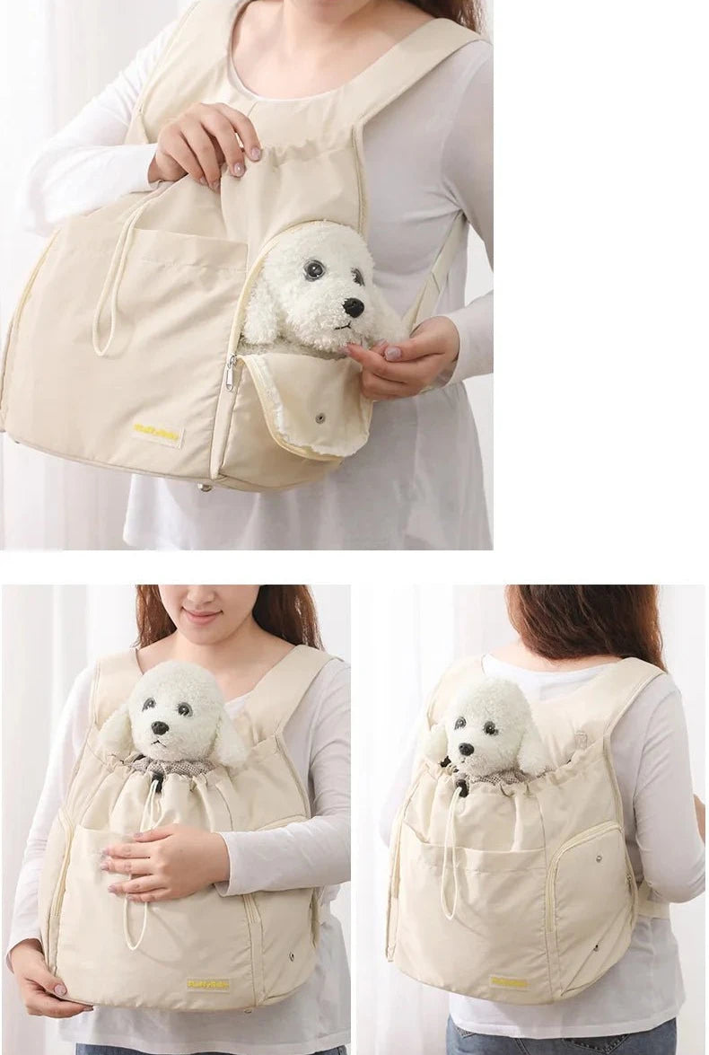 Sac à dos pour petit chien - Les Bonnes Affaires Oscar et Plume Bleu marine