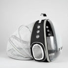 Sac à dos transport chien et chat avec coque transparente et aération pour un transport sécurisé
