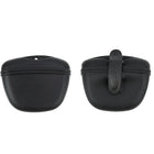 Sac à friandises chien noir compact et léger avec fermeture zip pratique par Oscar et Plume