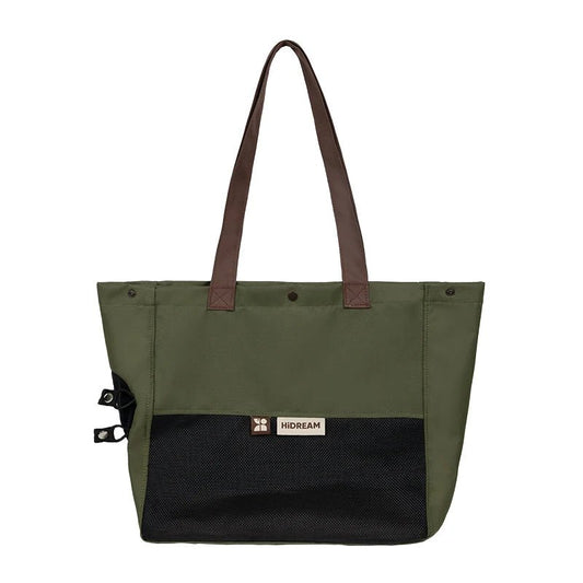 Sac à main portable étanche avec ouverture latérale Oscar et Plume Vert