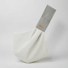 Sac bandoulière pour chat et petit chien en tissu gris et blanc de la marque Oscar et Plume