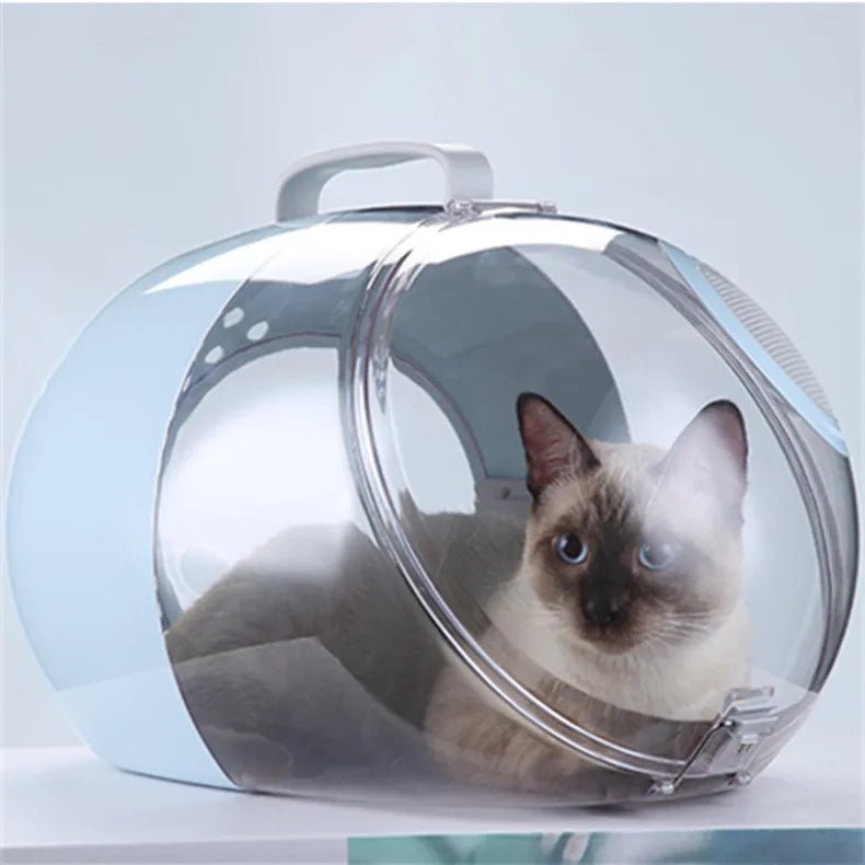 Sac capsule transparente et ventillée pour voyage chat Oscar et Plume