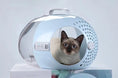 Load image into Gallery viewer, Sac capsule transparente et ventillée pour voyage chat Oscar et Plume
