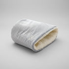 Sac de couchage chat velours bleu clair avec intérieur doux en peluche pour chat confortable