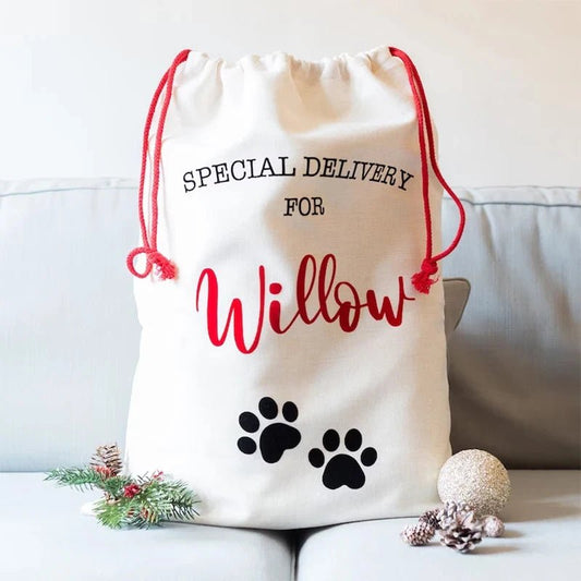 Sac de Noël personnalisable pour chien et chat - Oscar et Plume