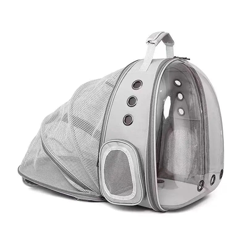 Sac de transport (à dos) pour chat et chien Oscar et Plume Gris