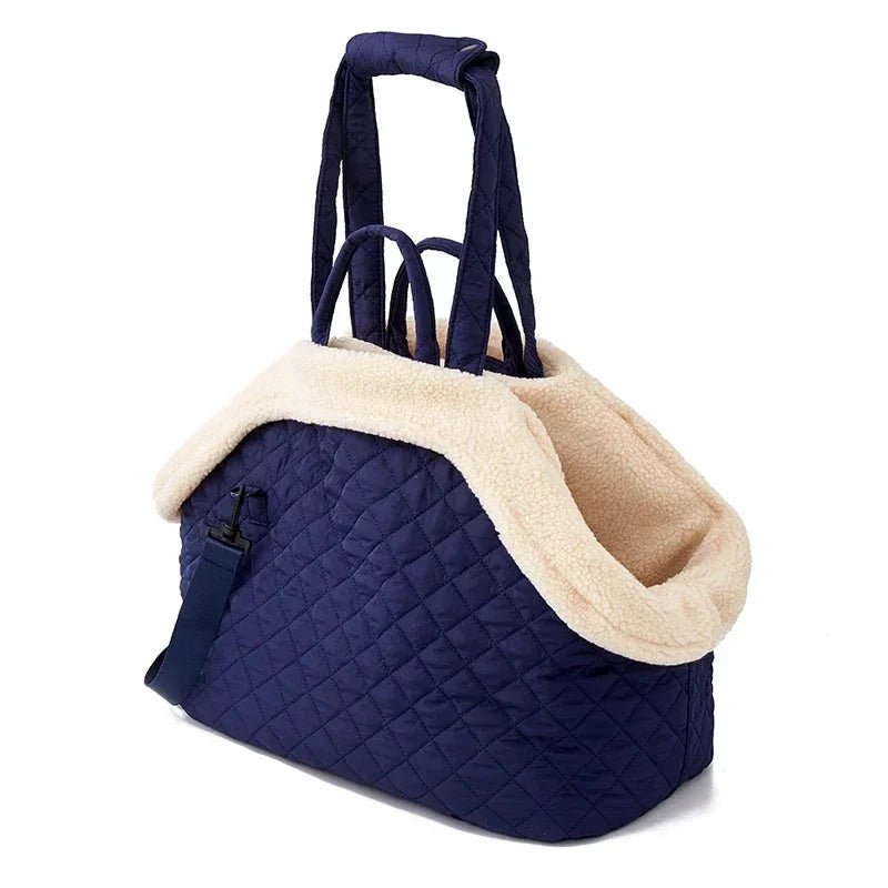 Sac de transport avec doublure fourrure amovible pour chien et chat Oscar et Plume