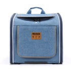 Sac de transport chat et chien bleu Oscar et Plume avec poches et poignée pratique