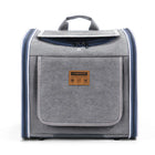 Sac de transport chat et chien gris en tissu avec fermeture éclair et poignée de la marque Oscar et Plume