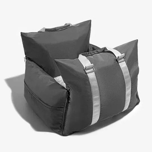 Sac de transport imperméable pour siège de voiture Oscar et Plume Gris foncé