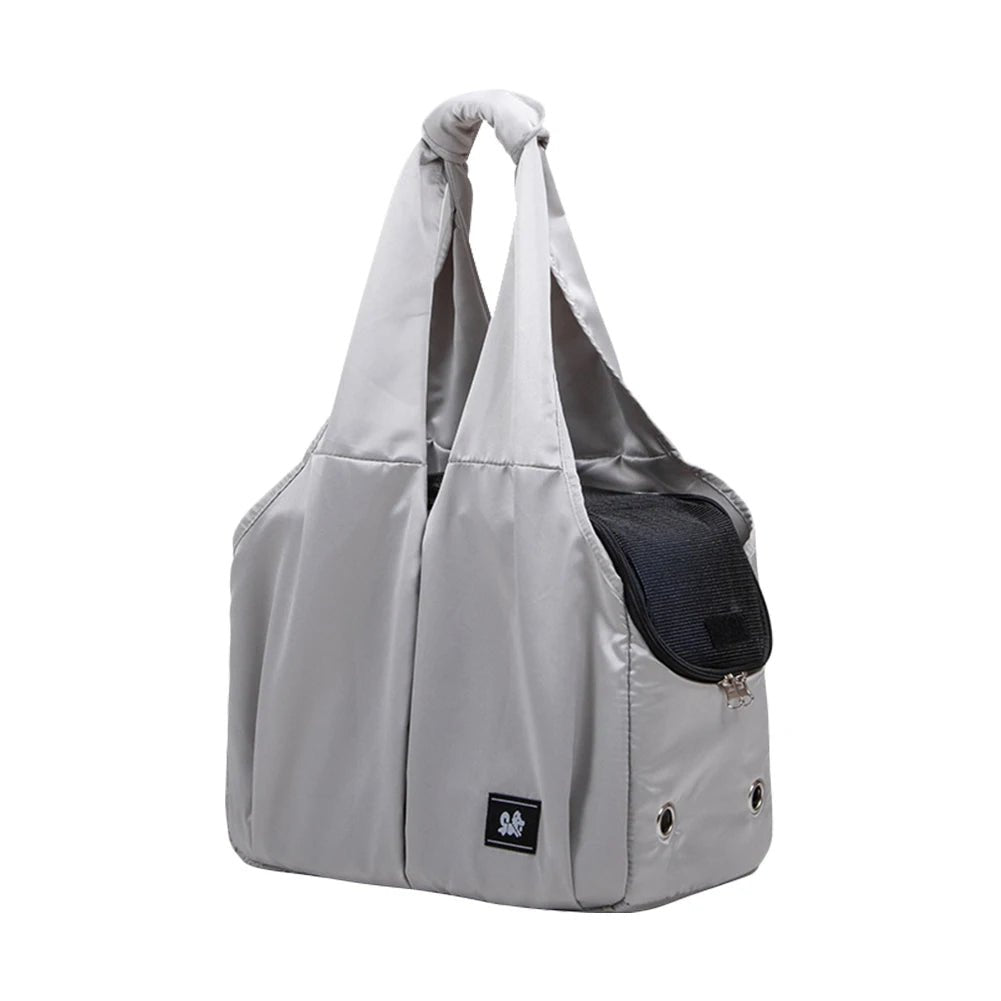 Sac de transport pour petit chien et chat Oscar et Plume Gris