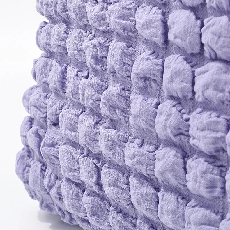 Sac de transport pour petit chien et chat en tissu doux avec un design texturé en violet