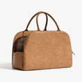 Bild in Galerie-Betrachter laden, Sac de transport rigide en cuir durable pour chien et chat Oscar et Plume Marron
