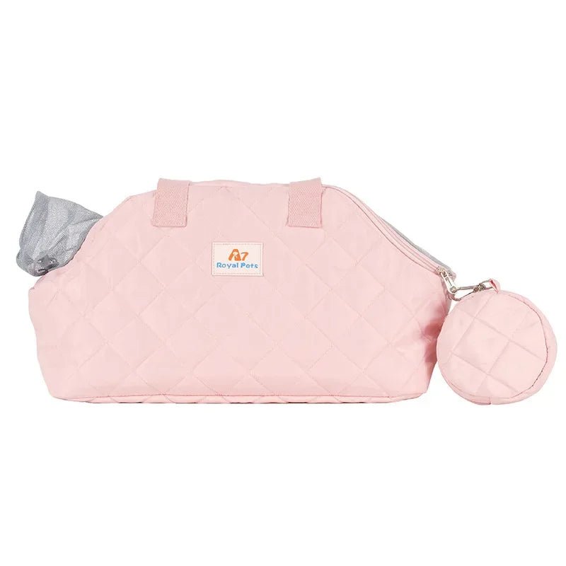 Sac de voyage imperméable et respirant pour petit chien et chat Oscar et Plume Rose