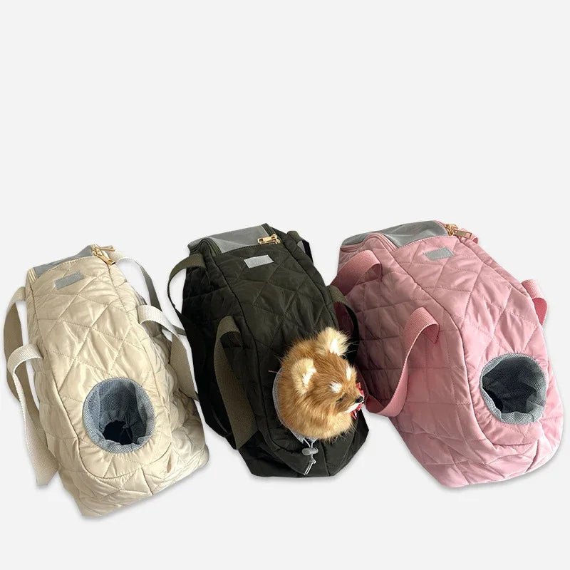 Sac de voyage imperméable et respirant pour petit chien et chat Oscar et Plume Rose