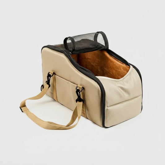 Sac de voyage pour chien et chat Oscar et Plume avec un accès supérieur en mesh pour confort