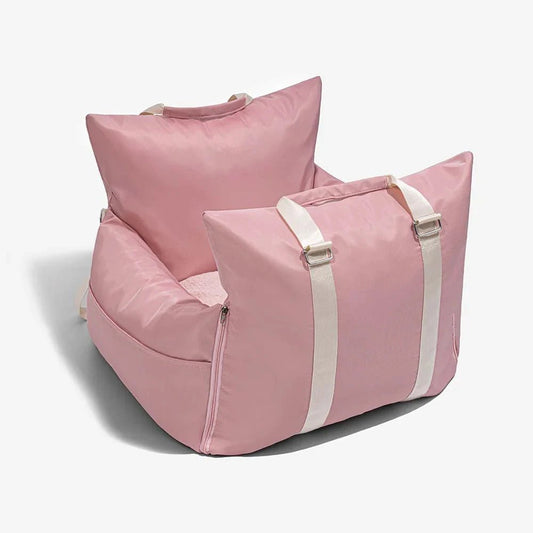 Sac de voyage pour chien en rose avec coussins confortables et anses robustes