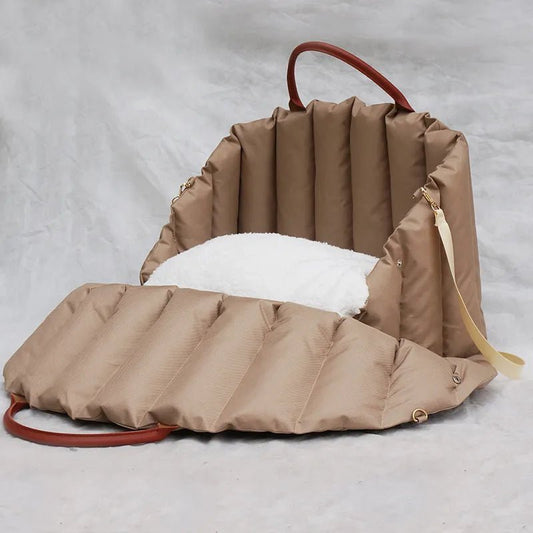 Sac de voyage pour petit chien - Les Bonnes Affaires Oscar et Plume Marron clair / S