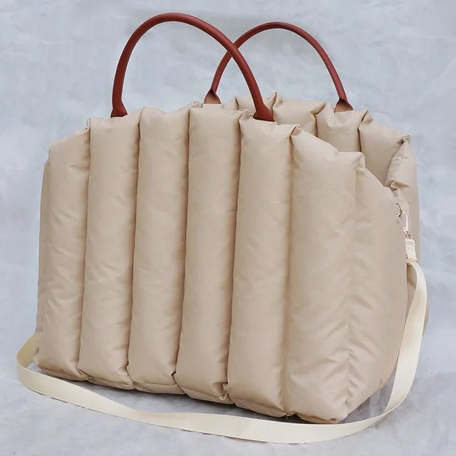 Sac de voyage pour petit chien Oscar et Plume Beige / S