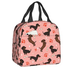 Sac isotherme teckel avec motif de chiens et os pour les amoureux des animaux