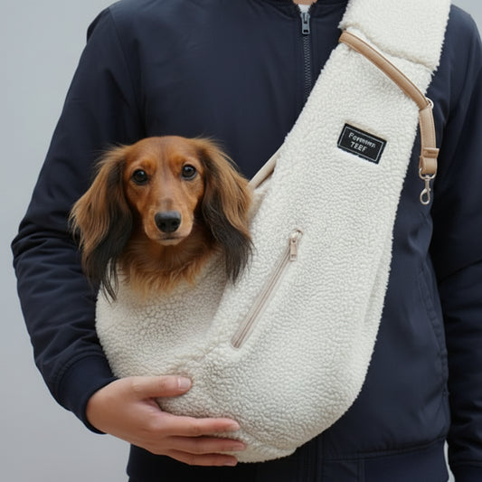 Sac polaire pour petit chien avec une poche confortable pour transporter votre animal de compagnie