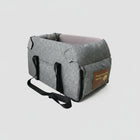 Sac transport chien design en gris avec des poignées et une base rembourrée pour le confort de votre animal