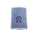 Load image into Gallery viewer, Serviette de bain pour chat et chien Oscar et Plume Bleu marine / 75 x 35 cm
